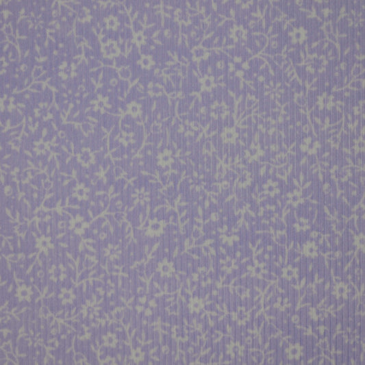 Lilac Ditsy Ribbed Jersey 1m