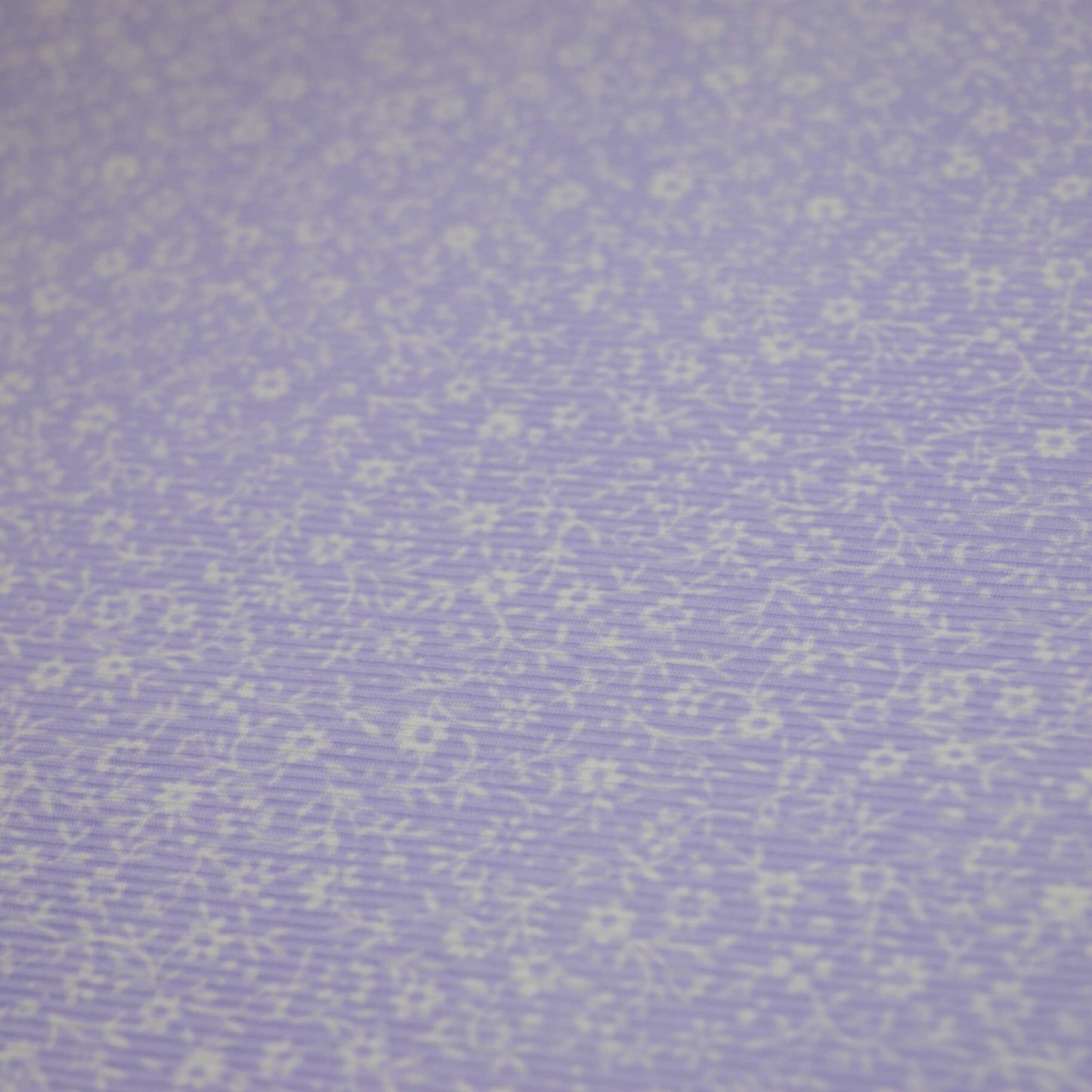 Lilac Ditsy Ribbed Jersey 1m