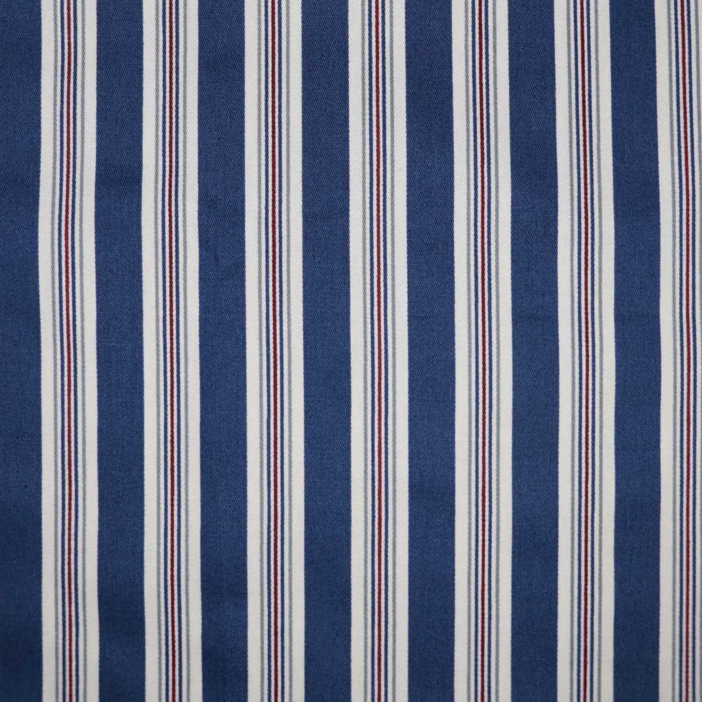 Navy Stripe Cotton 1m