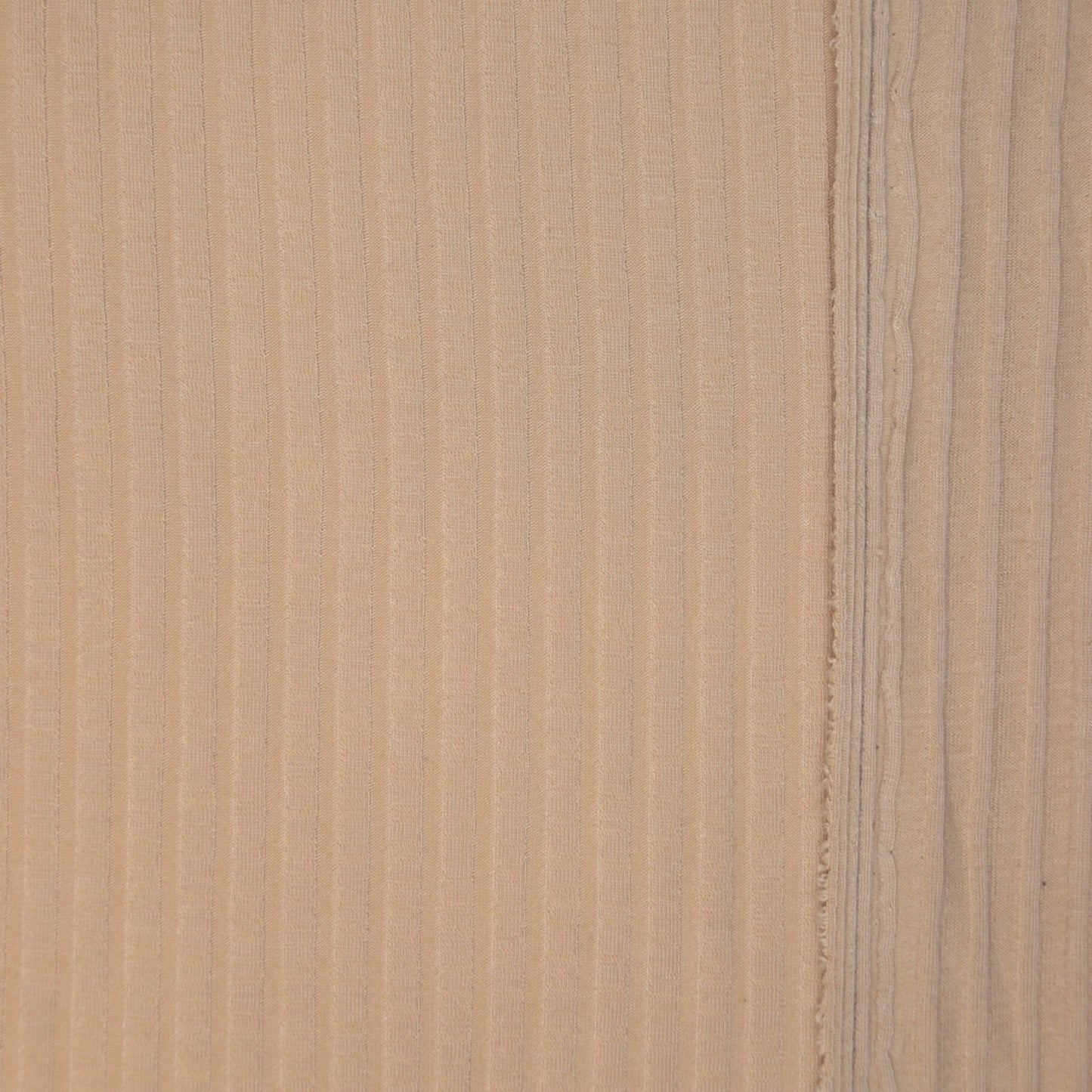 Nude Ribbed Knit Jersey per/metre