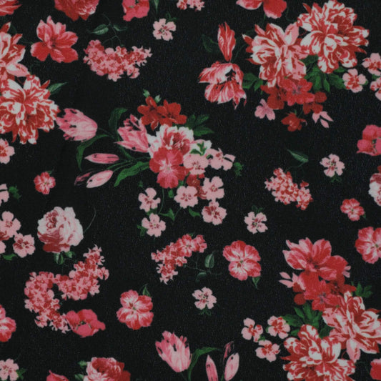 Pink Floral Georgette 1m