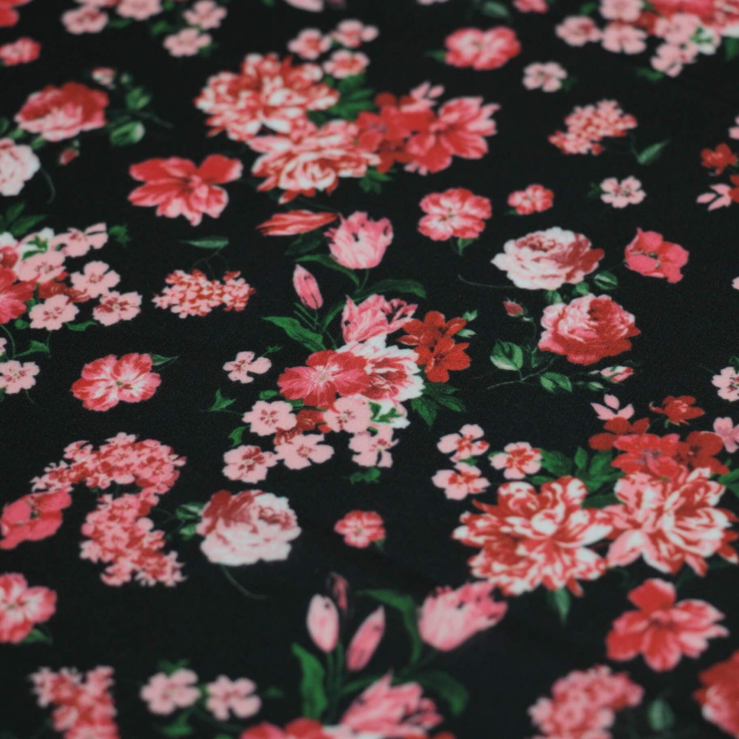 Pink Floral Georgette 1m
