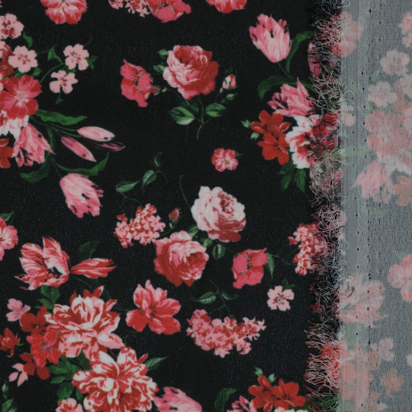 Pink Floral Georgette 1m