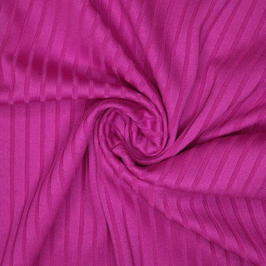 Pink Ribbed Jersey 1m