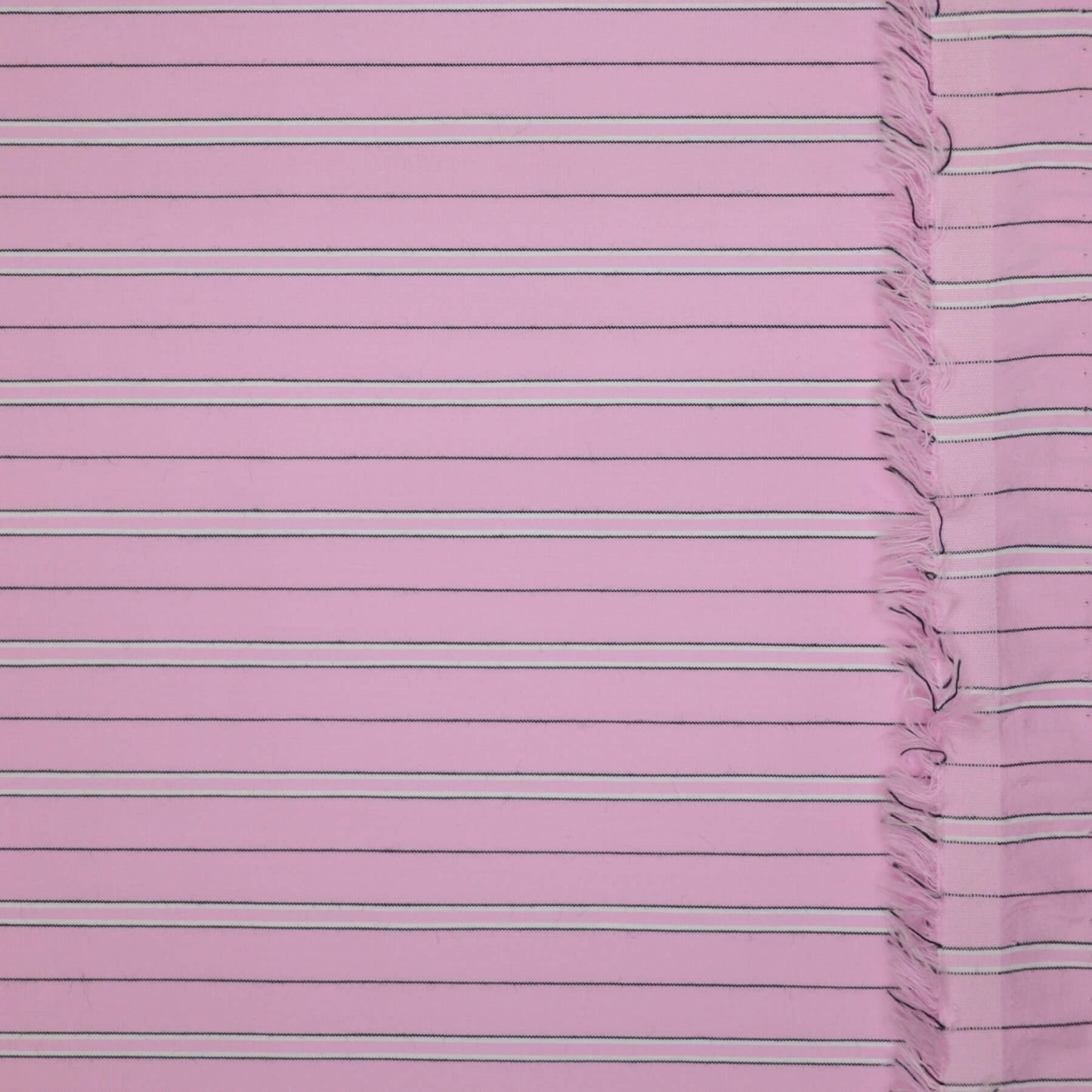 Pink Stripe Polycotton 1m