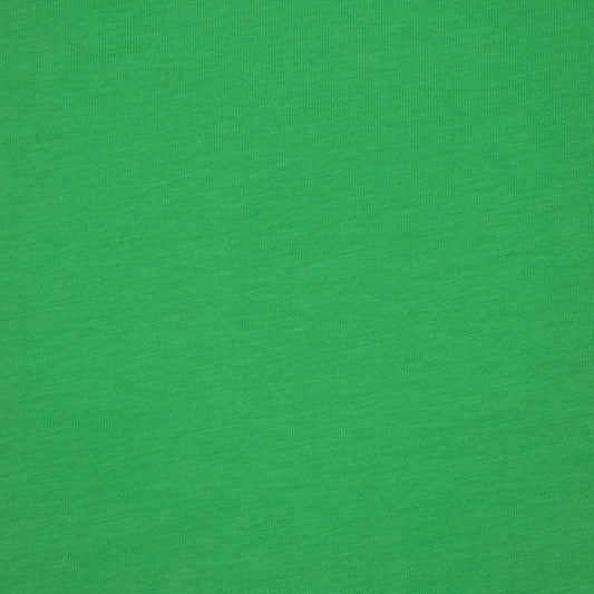 Plain Green Cotton Jersey 1m