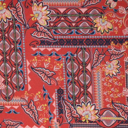 Red Bohemian Bazaar Jersey per/metre