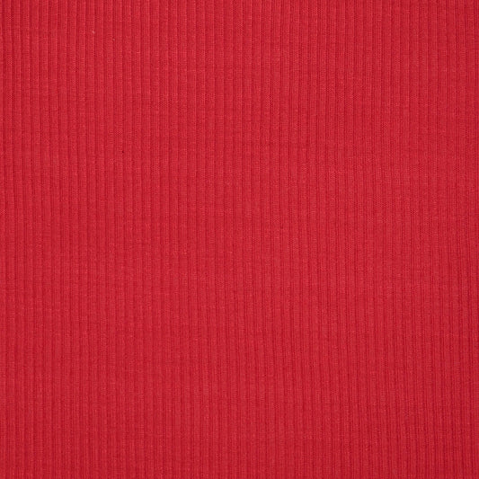 Red Ribbed Jersey 1m