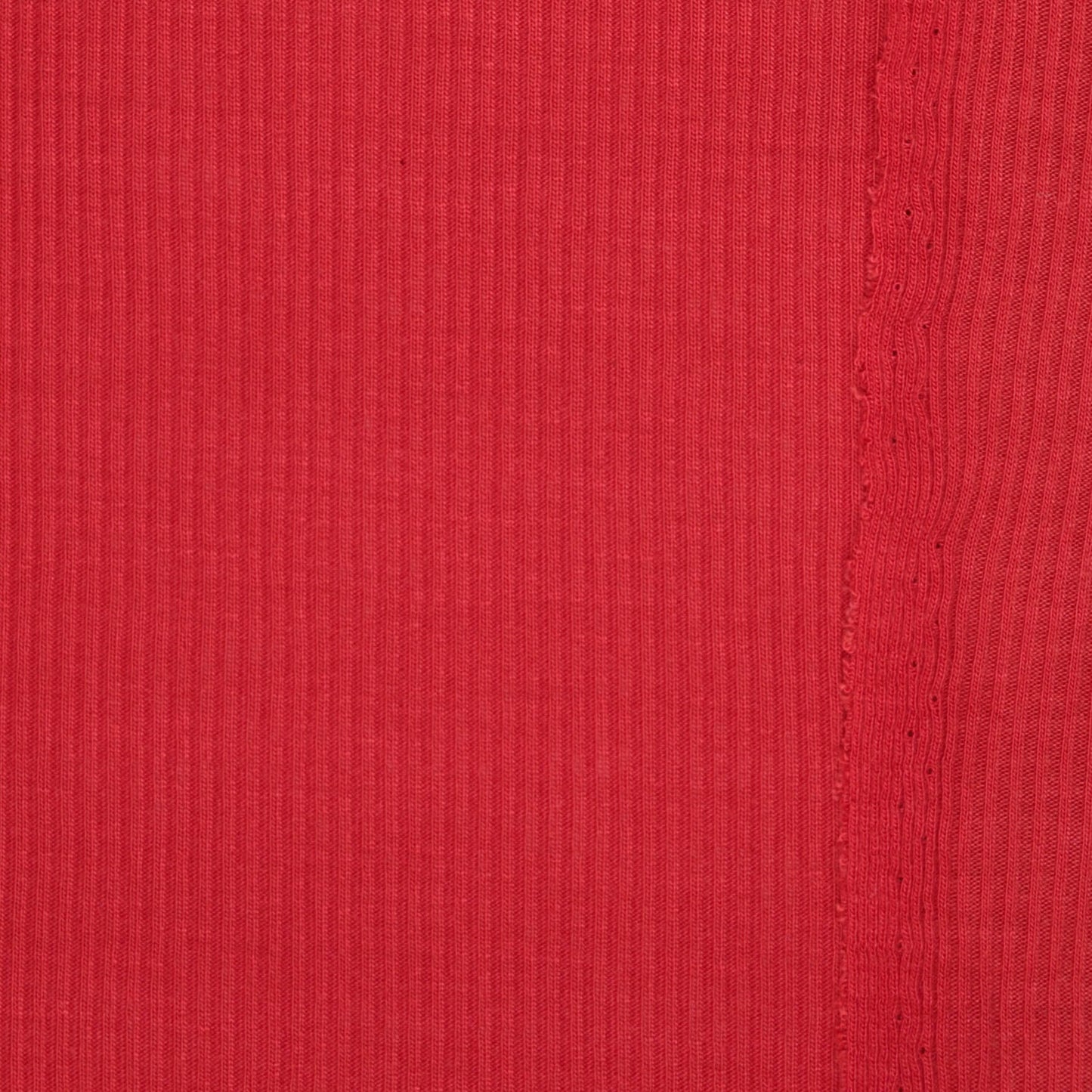 Red Ribbed Jersey 1m