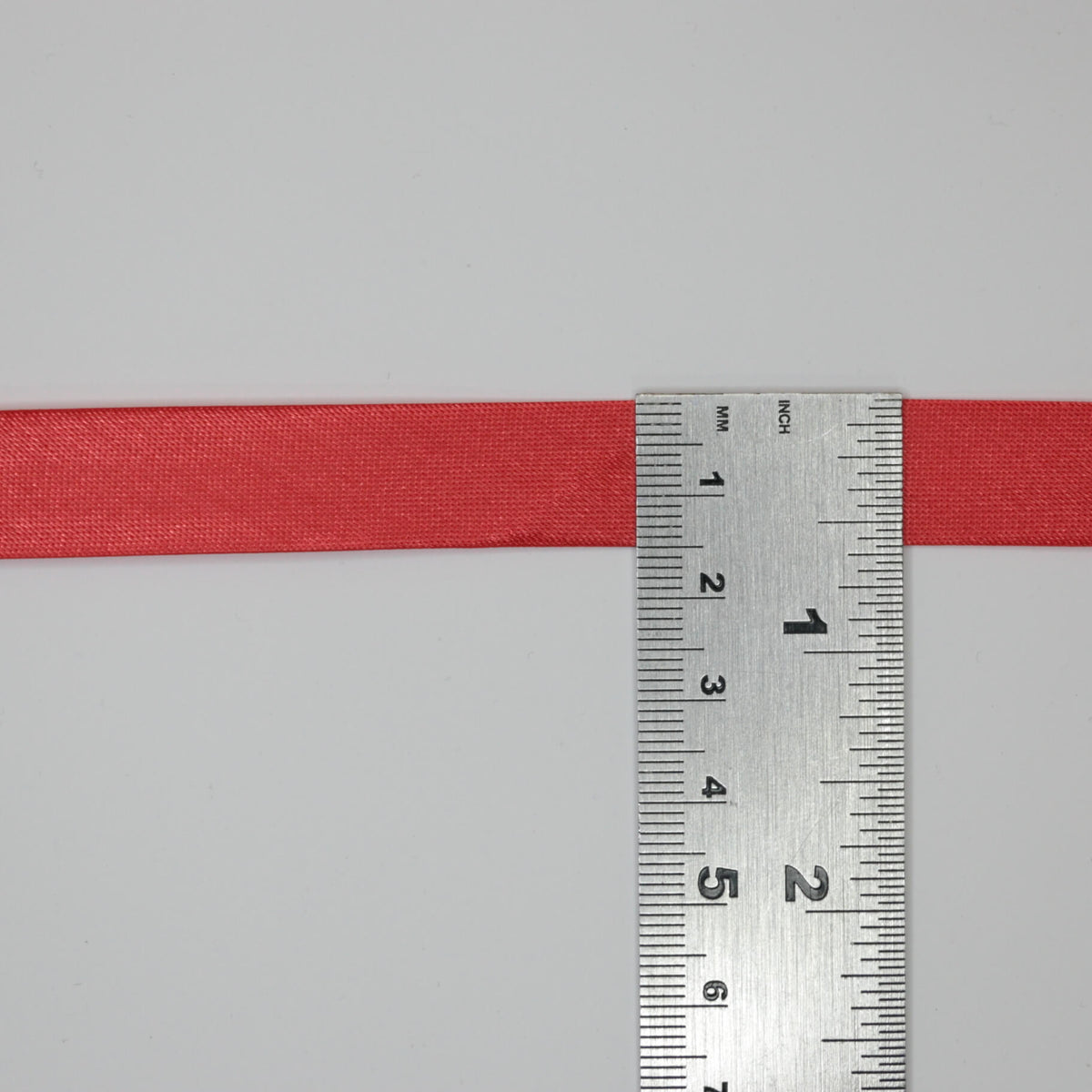 Red Satin Folded Bias-Binding per/metre
