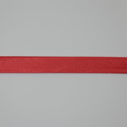 Red Satin Folded Bias-Binding per/metre