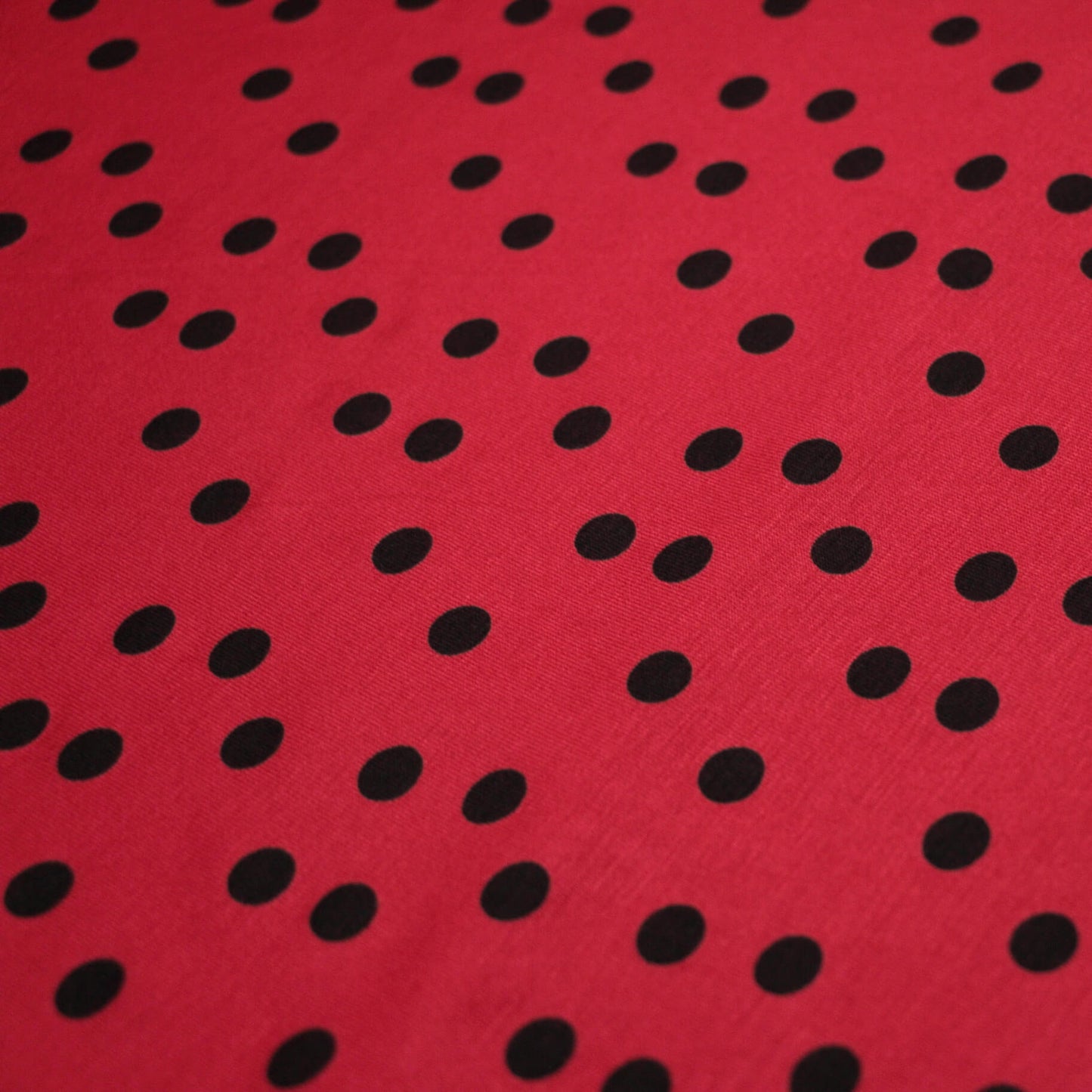 Red Spot Viscose Jersey 1m