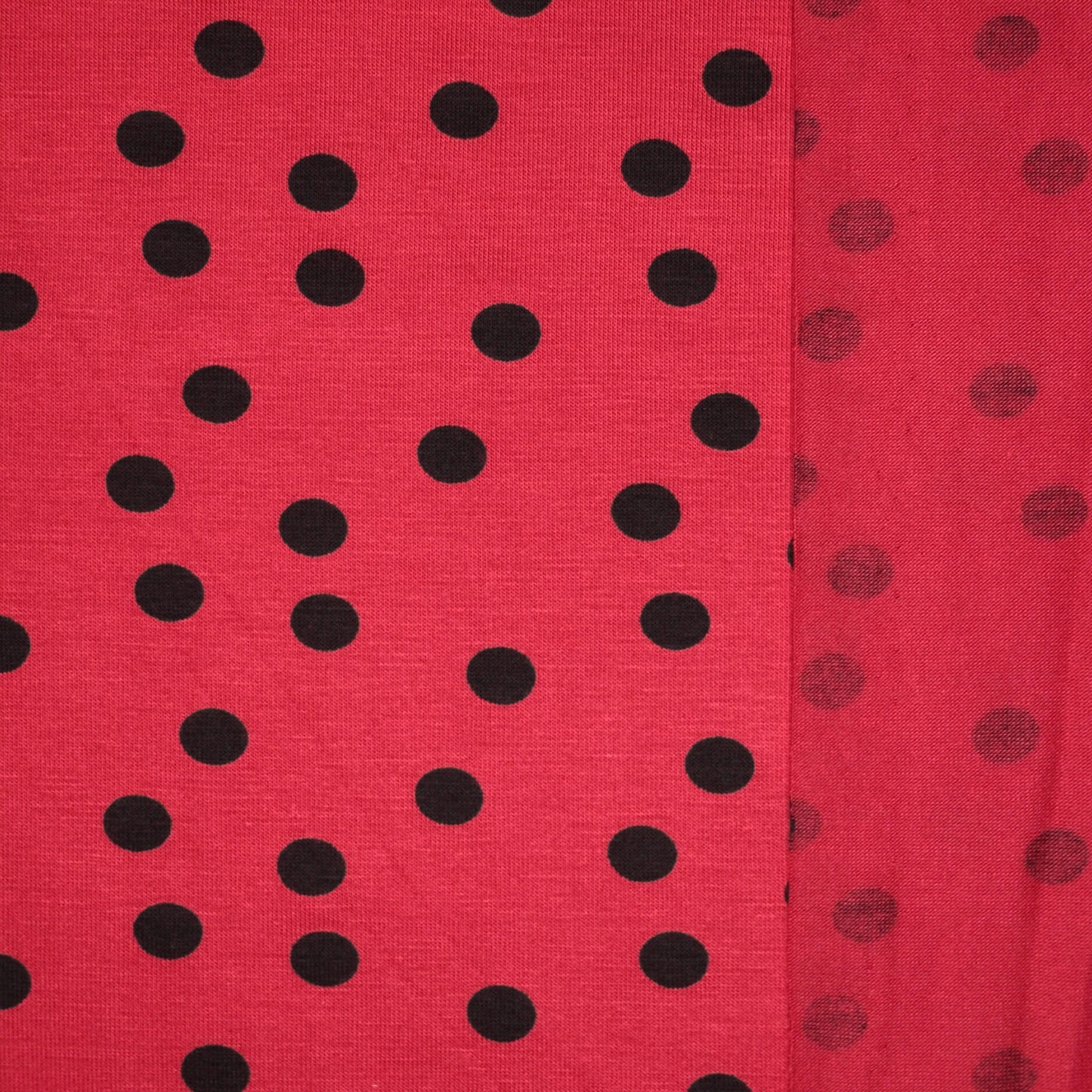 Red Spot Viscose Jersey 1m