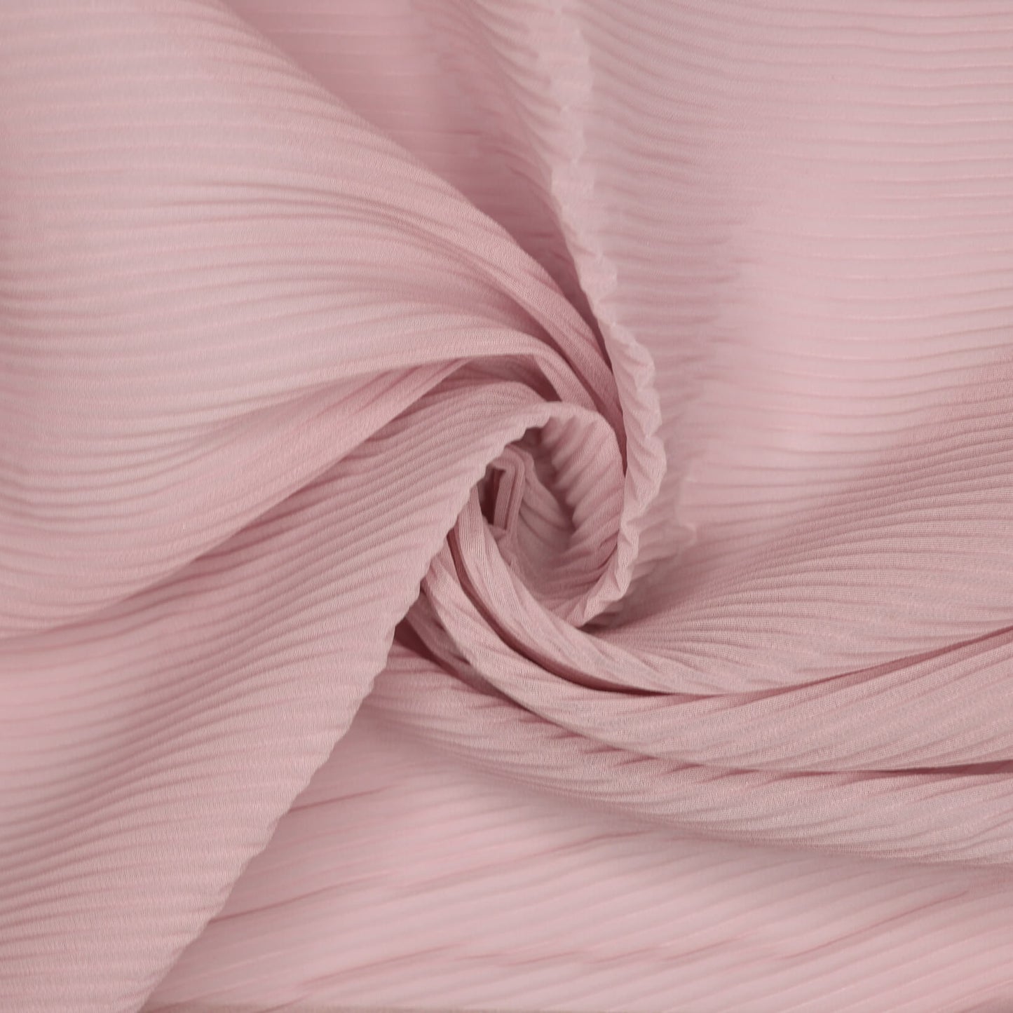 Rose Dust Pleated Chiffon 1m