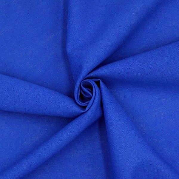 Royal Blue Linen Mix per/metre