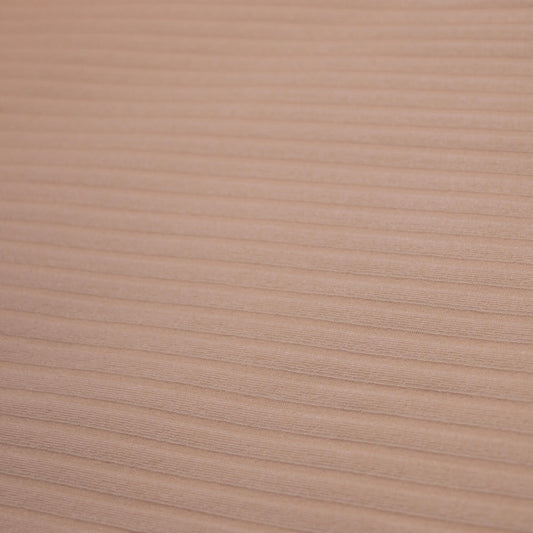Sand Ribbed Knit Jersey per/metre