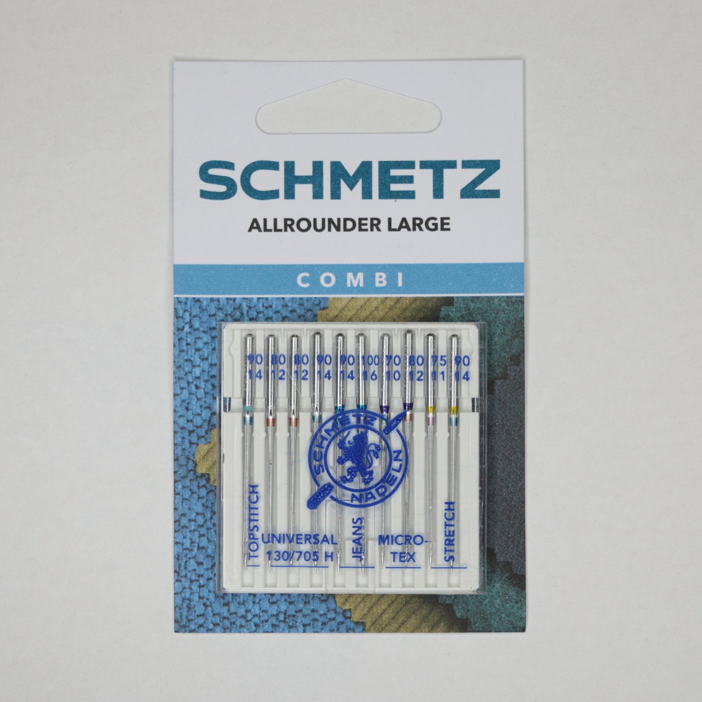 Schmetz Sewing Machine Needles Combi Large All-Rounder Assorted Sizes 10pk