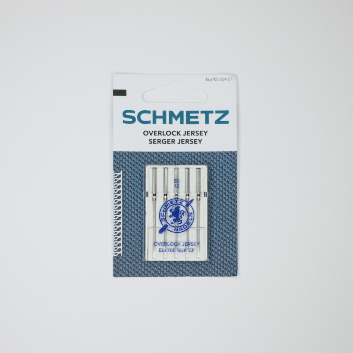 Schmetz Overlock Jersey (Size 80/12) Needles 5pk