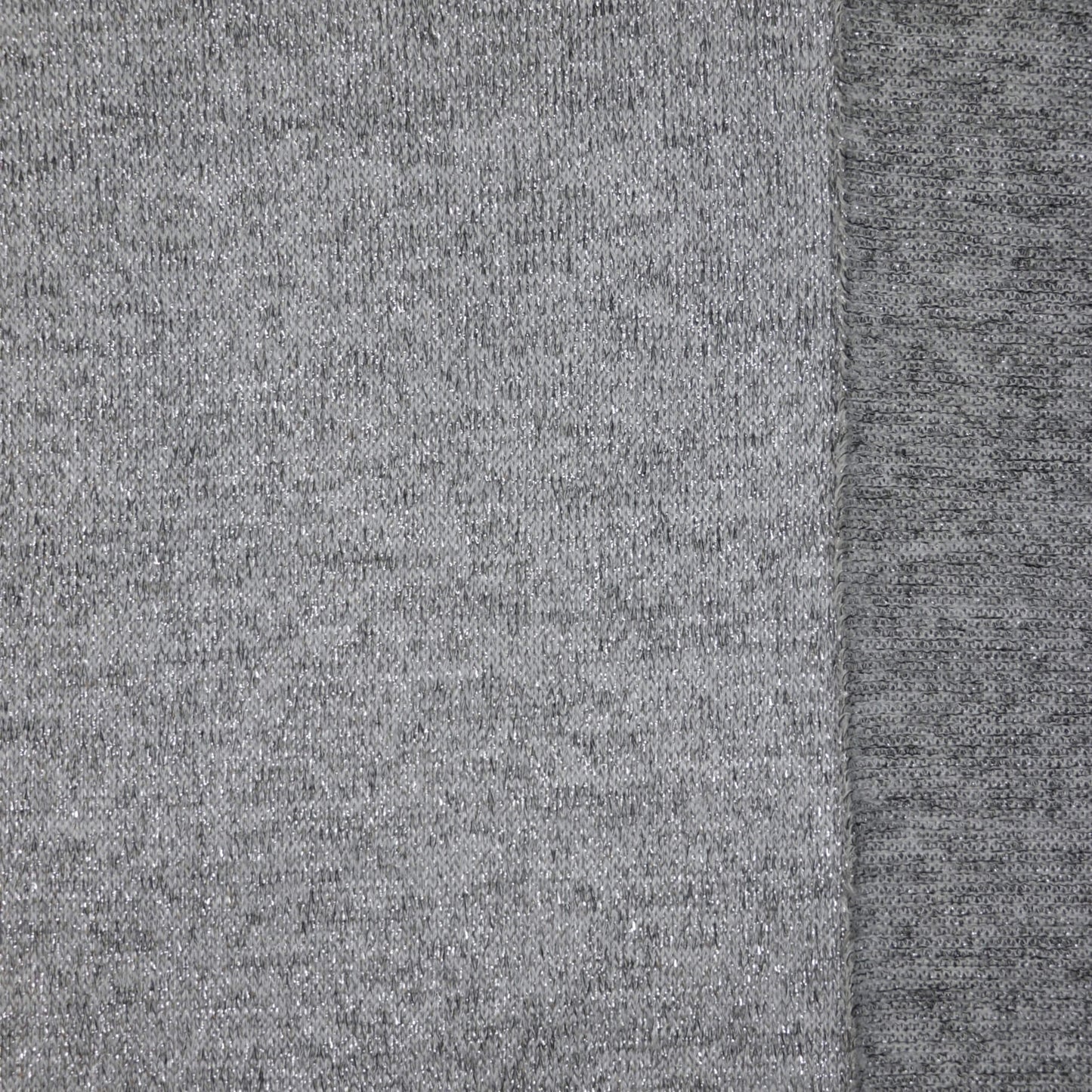 Silver Lurex Knit Jersey 1m