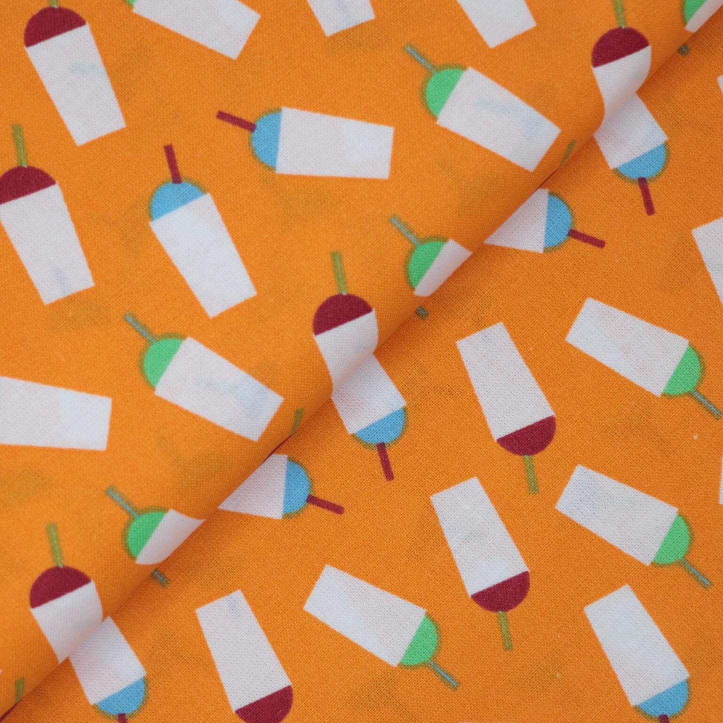 Slushies On Orange 100% Cotton