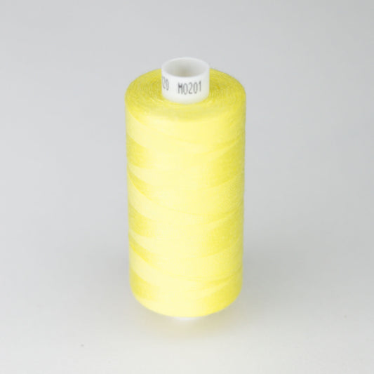 Soft Yellow 120s Moon Spun Polyester Thread 1000yds