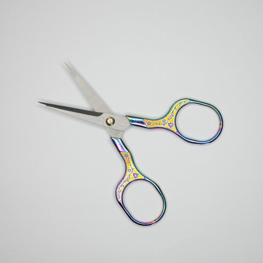 Stainless Steel Vintage Plum Blossom Titanium Scissors