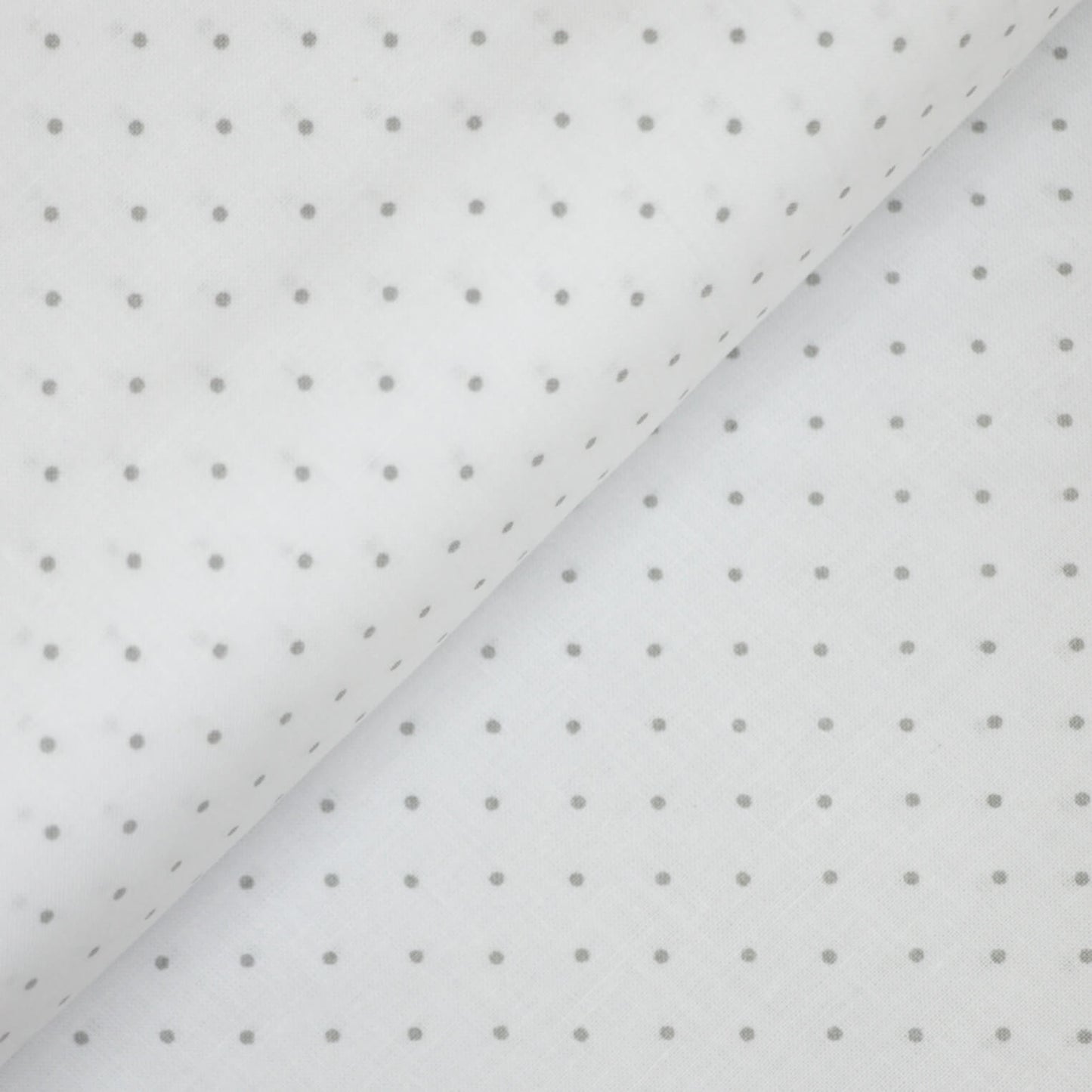 Swiss Grey Dot White 100% Cotton
