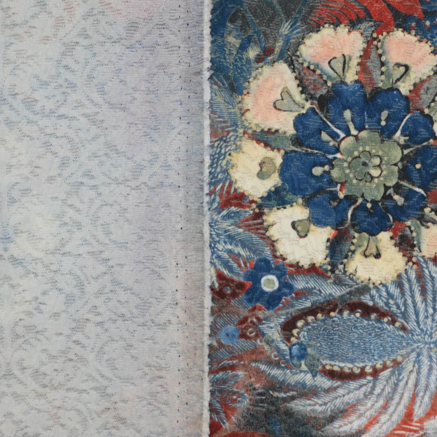 Twilight Floral Jacquard Knit per/metre