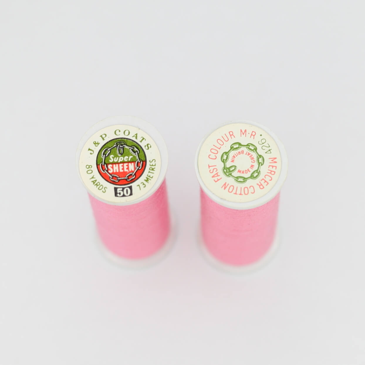 Vintage Coats Candy Pink 73m Cotton Thread 2pk