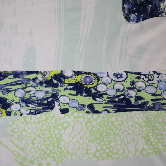 Abstract Bloom Viscose Jersey 1m