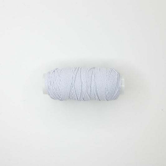 White Shirring Elastic 20m