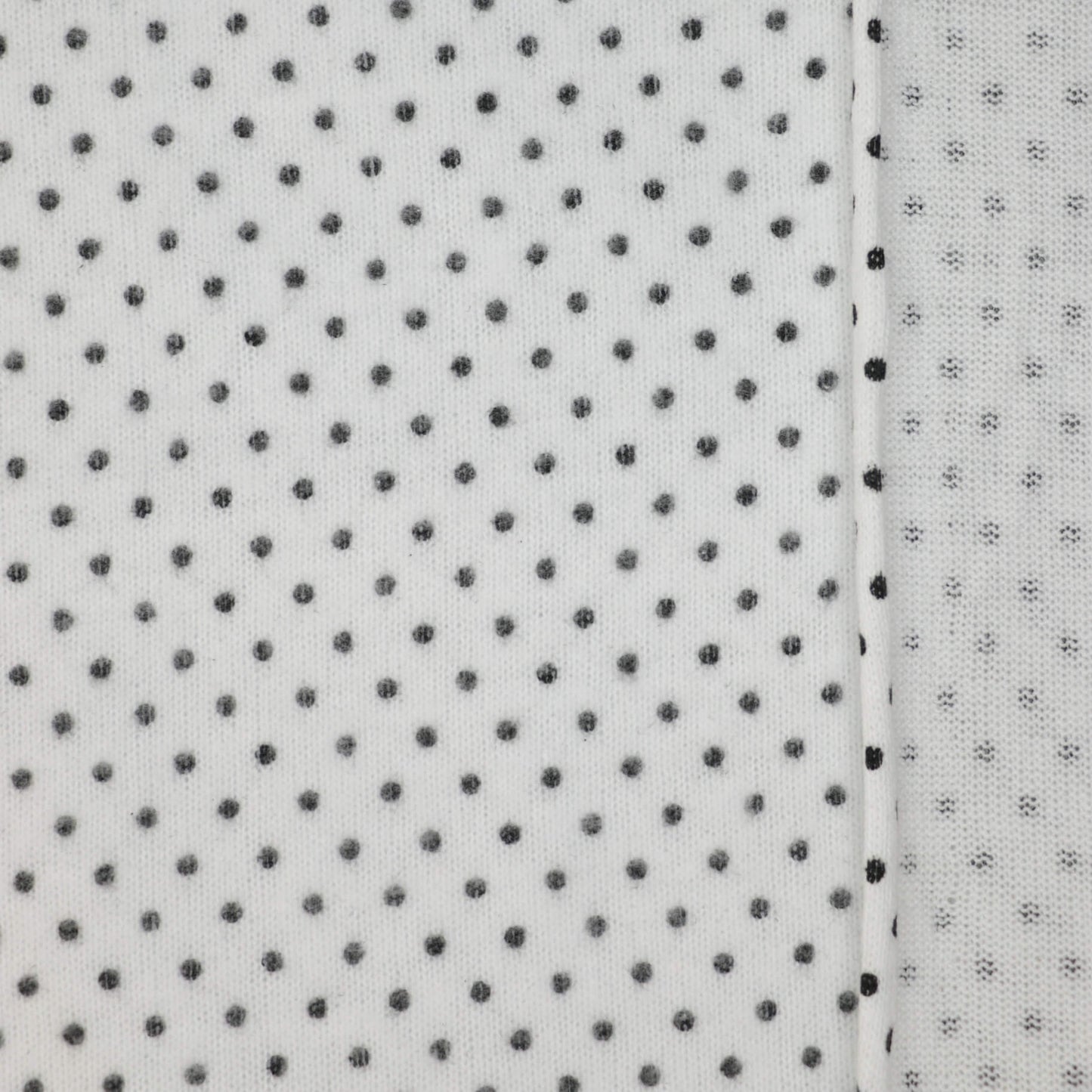 White Spot Cotton Knit Jersey per/metre