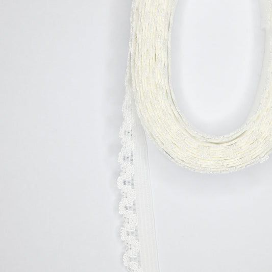 White Pico Elastic 15mm x 3m
