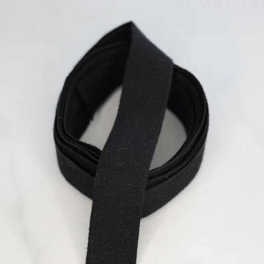 Black Cotton Tape 19mm x 3m