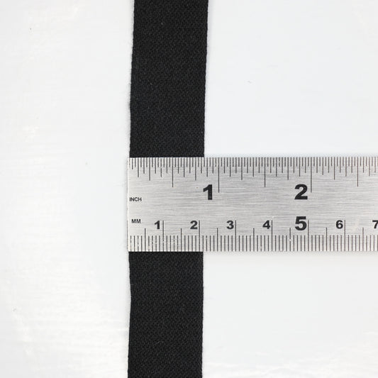 Black Cotton Tape 19mm x 3m