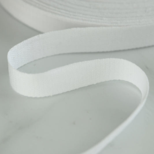 White Cotton Tape 12mm x 1m