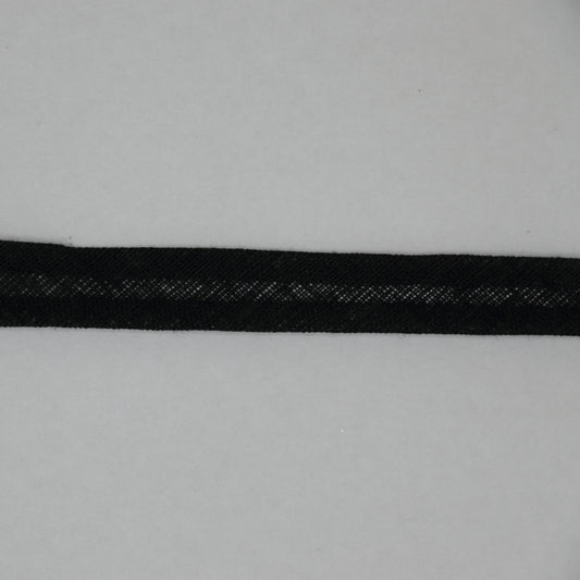 10mm Black Folded Bias-Binding per/metre