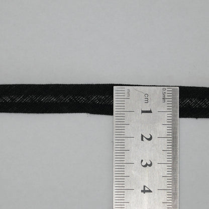 10mm Black Folded Bias-Binding per/metre