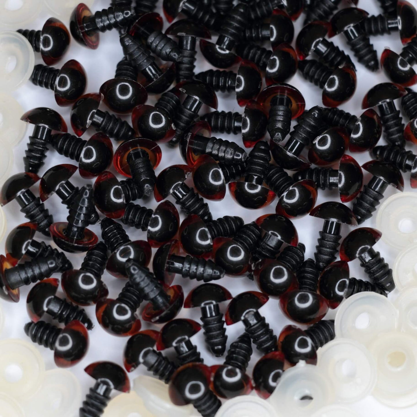 10mm Brown Teddy Bear Safety Eyes 5 Pairs