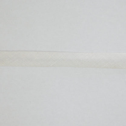 10mm White Folded Bias-Binding per/metre