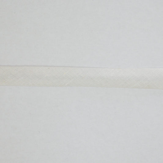 10mm White Folded Bias-Binding per/metre