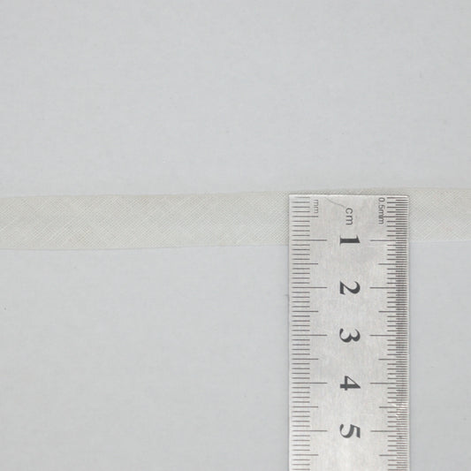 10mm White Folded Bias-Binding per/metre