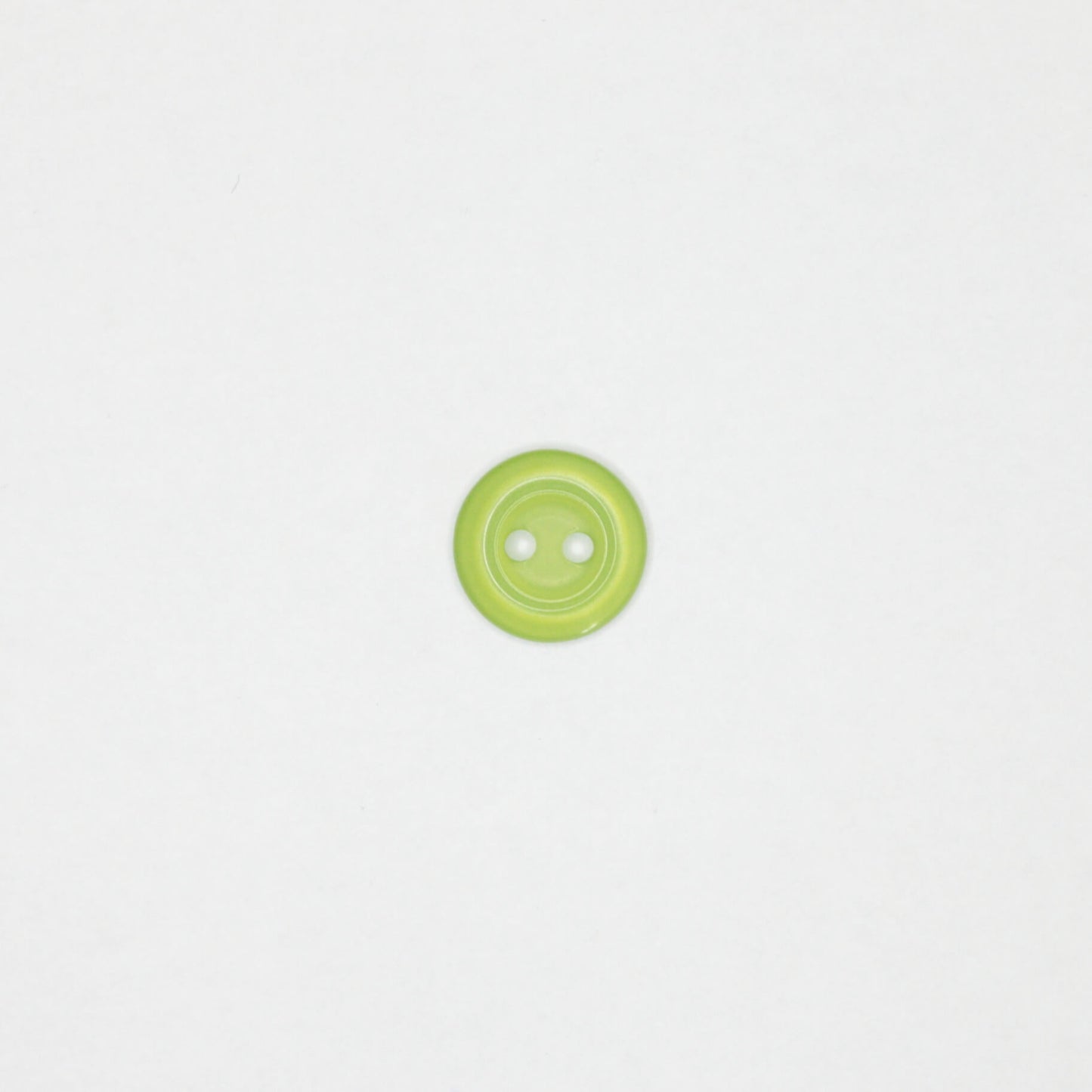 11mm Green Pearlescent Plastic 2-Hole Buttons 15pk