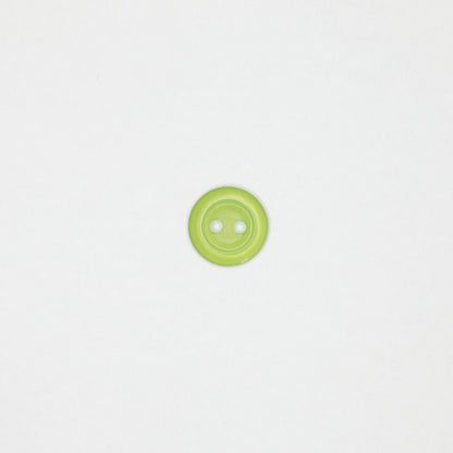 11mm Green Pearlescent Plastic 2-Hole Buttons 15pk