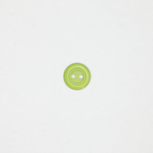 11mm Green Pearlescent Plastic 2-Hole Buttons 15pk