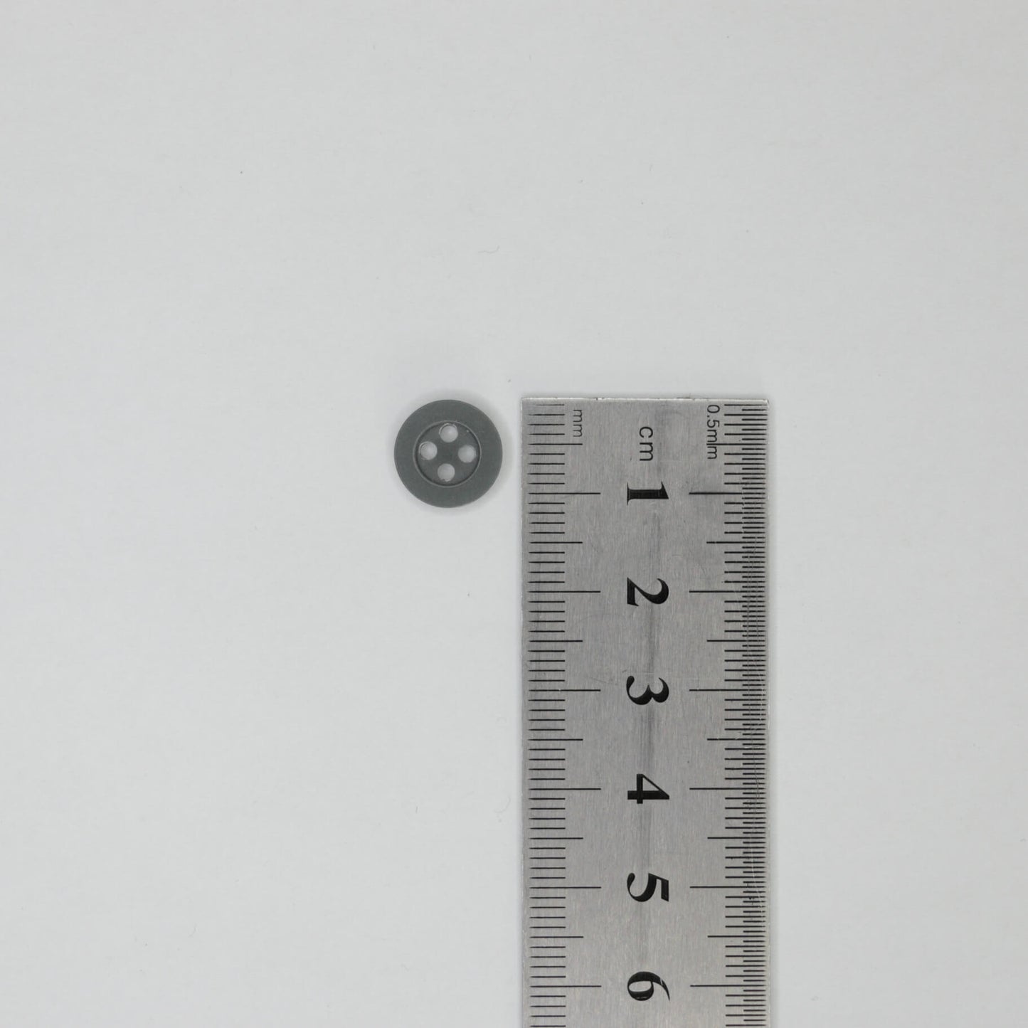 11mm Grey 4-Hole Buttons 20pk