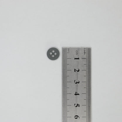 11mm Grey 4-Hole Buttons 20pk