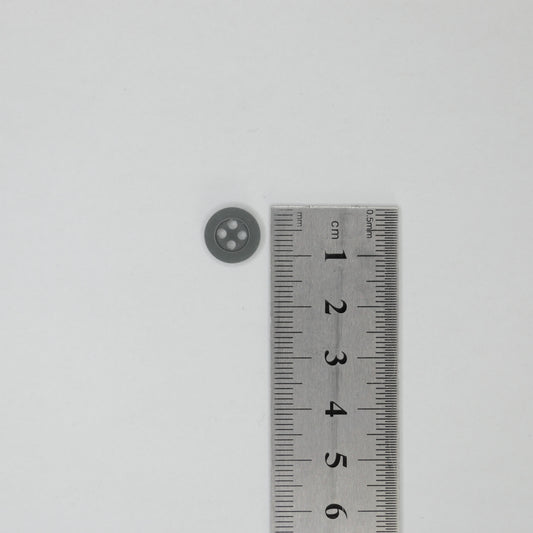 11mm Grey 4-Hole Buttons 20pk