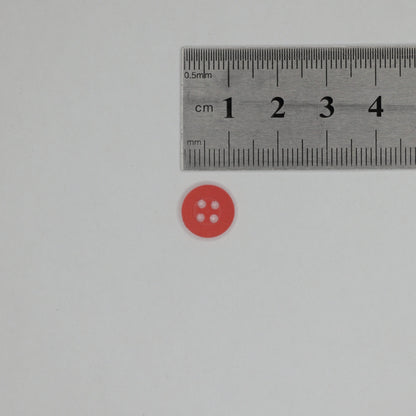 11mm Red 4-Hole Buttons 20pk