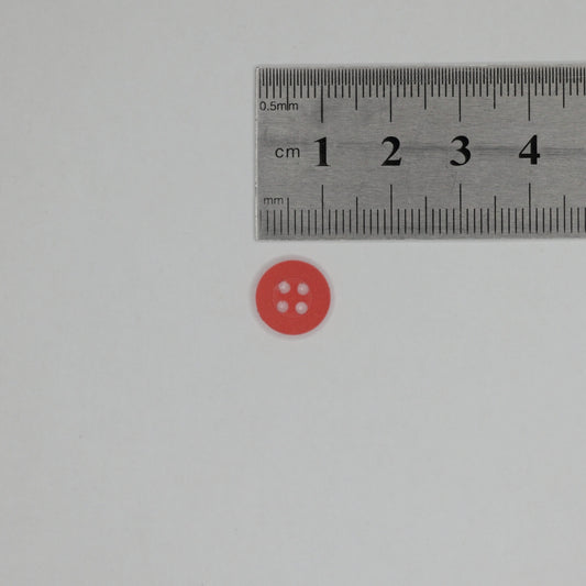 11mm Red 4-Hole Buttons 20pk
